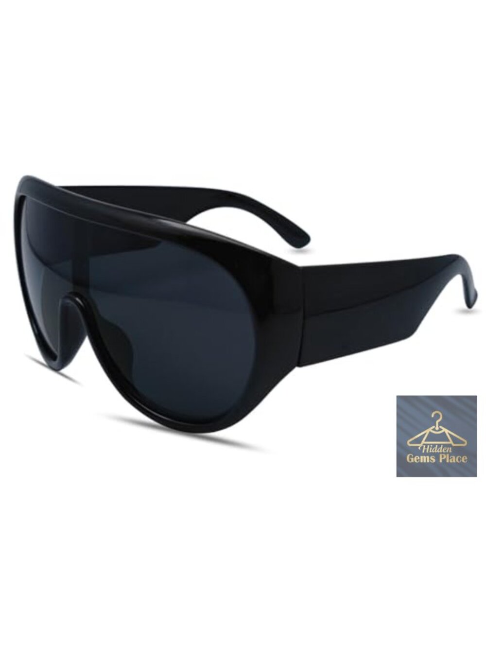 Oversized Wrap Around Sunglasses Women Y2K Chunky UV Protection